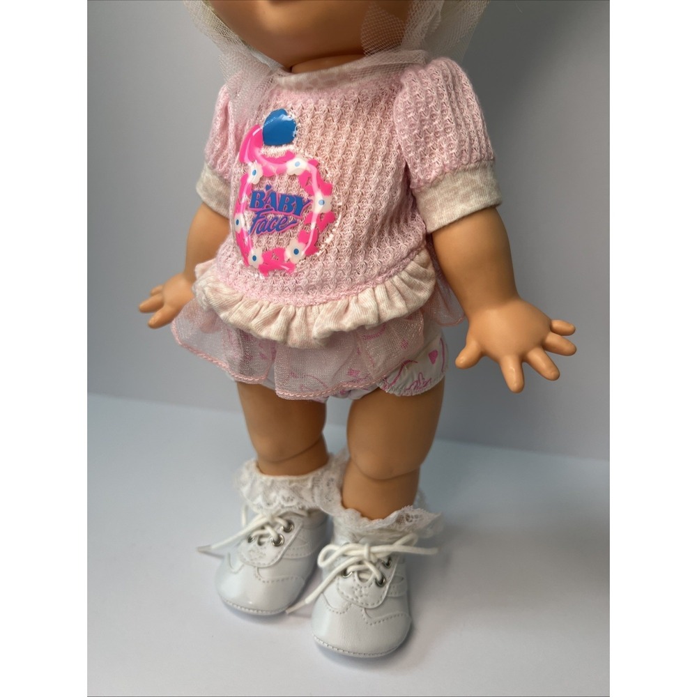 Vintage 1990 Galoob Baby Face So Innocent Cynthia #7 Original Top Blue Eyes - Picture 13 of 16